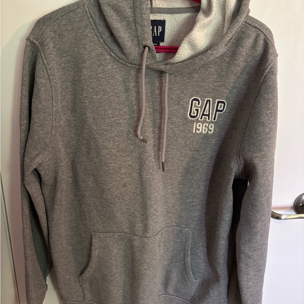GAP Heather Gray Logo Hoodie